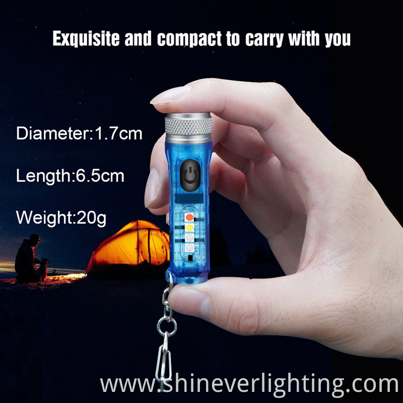  mini plastic flashlight